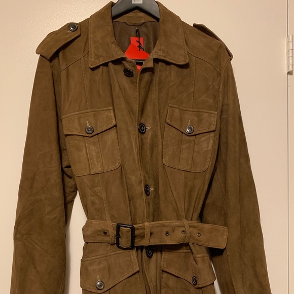 belted safari jacket